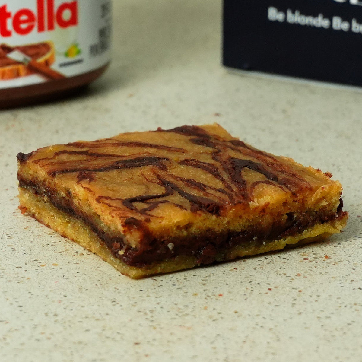 Blondie de Banano & Nutella
